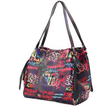 Adventurous 2 Bags  In 1 Street Art HandBag & Wristlet