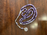 Natural  Amethyst 99 Gemstone Tasbeeh/Misbaha