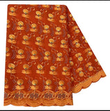 New Small Flower Embroidered Sequined Headscarf/Body-wrap/Shawl /Hijab African ‘Fabric Cotton’