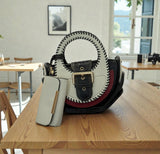 Stylish According Handbag With Clutch