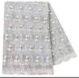 New Small Flower Embroidered Sequined Headscarf/Body-wrap/Shawl /Hijab African ‘Fabric Cotton’