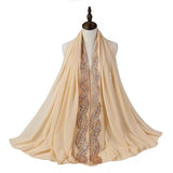 Beautiful Soft Glitter Georgette Scarves-Hajibs