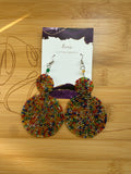 African Statement Earrings by Kari | Maasai-Inspired Colorful Beaded Earrings