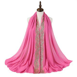Beautiful Soft Glitter Georgette Scarves-Hajibs