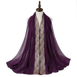Beautiful Soft Glitter Georgette Scarves-Hajibs