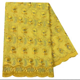 New Small Flower Embroidered Sequined Headscarf/Body-wrap/Shawl /Hijab African ‘Fabric Cotton’