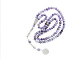 Natural  Amethyst 99 Gemstone Tasbeeh/Misbaha