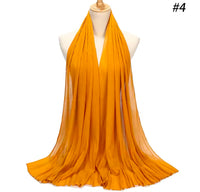 Kari's Pleated Georgette/Chiffon Scarves