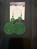 African Statement Earrings by Kari | Maasai-Inspired Colorful Beaded Earrings