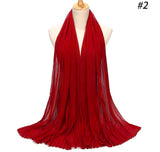 Kari's Pleated Georgette/Chiffon Scarves