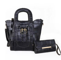 Stylish Top Handle Tote With Matching Clutch