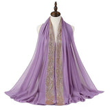 Beautiful Soft Glitter Georgette Scarves-Hajibs