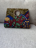 African Cotton Print Handbag.
