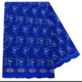 New Small Flower Embroidered Sequined Headscarf/Body-wrap/Shawl /Hijab African ‘Fabric Cotton’