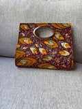 African Cotton Print Handbag.