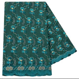 New Small Flower Embroidered Sequined Headscarf/Body-wrap/Shawl /Hijab African ‘Fabric Cotton’