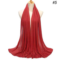 Kari's Pleated Georgette/Chiffon Scarves