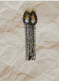 African Beaded Long Earrings