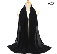 Kari's Pleated Georgette/Chiffon Scarves