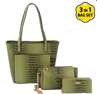 3 In 1 Vegan Handbag Set