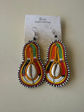Cowrie Shell Beaded Earrings
