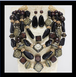 Elegance Statement Necklace- Bracelet-& Earrings Set